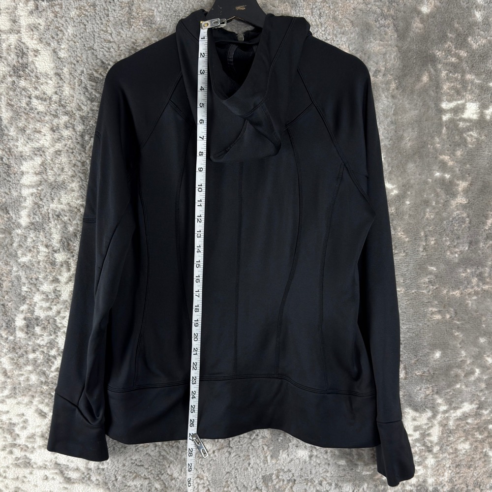 Athleta Size XL Full Zip Activewear Hoodie Jacket Black Long Sleeve Women - Picture 5 of 10